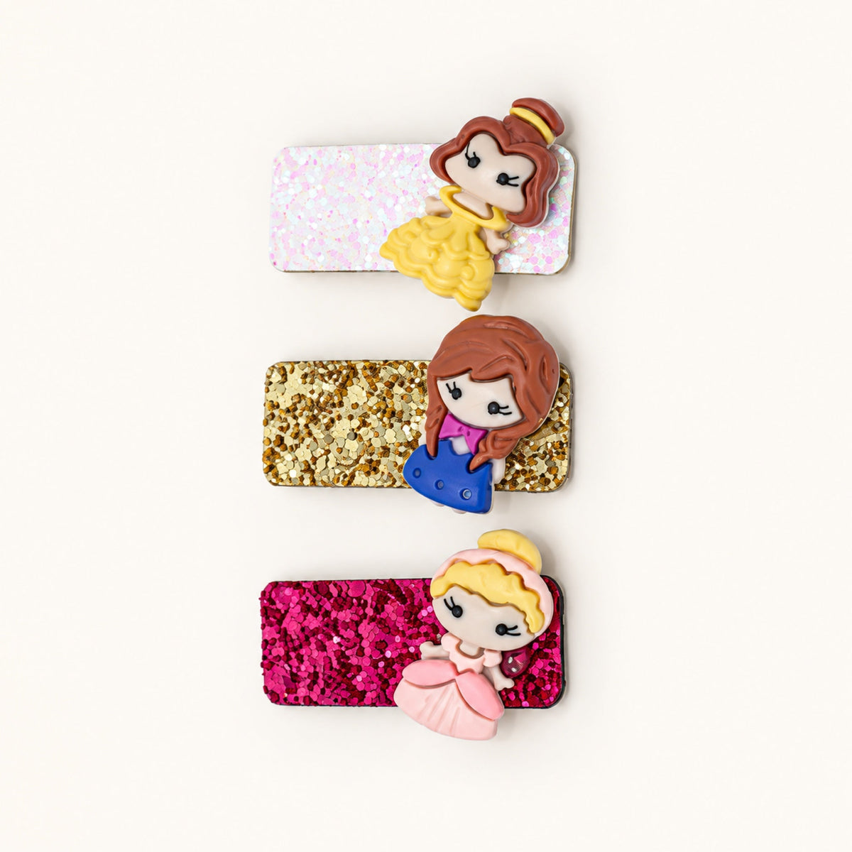 Storybook Princess Glitter Snap Clip Set — BP-001-MULTI