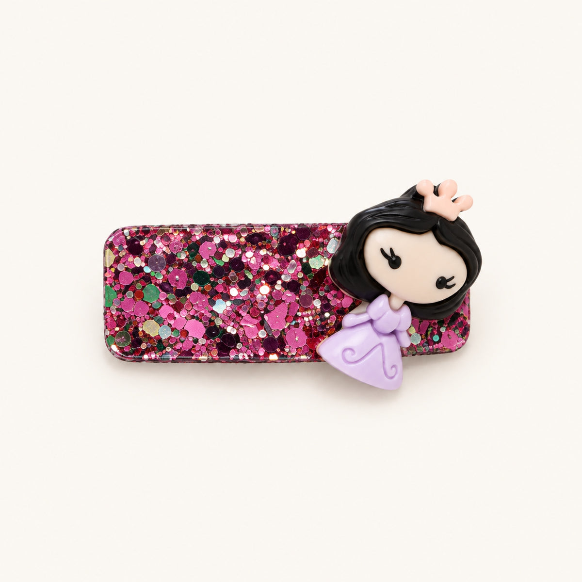 Storybook Princess Glitter Snap Clip Set — Pink 1 — BP-001-PK-1