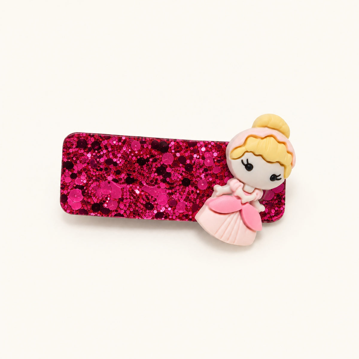 Storybook Princess Glitter Snap Clip Set — Pink 2 — BP-001-PK-2
