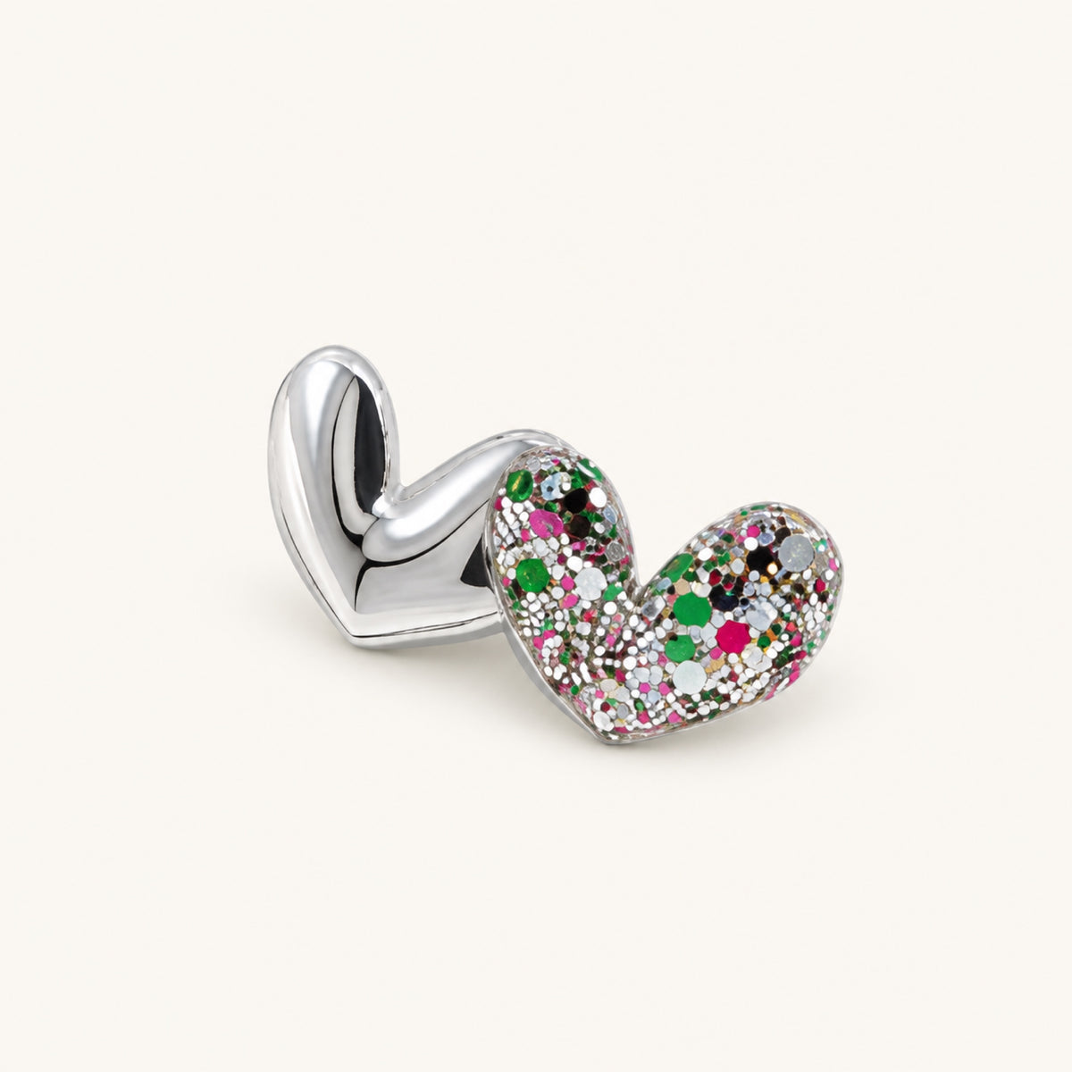 Stardust Hearts & Stars Mini Clip Set — Silver — BP-002-SL