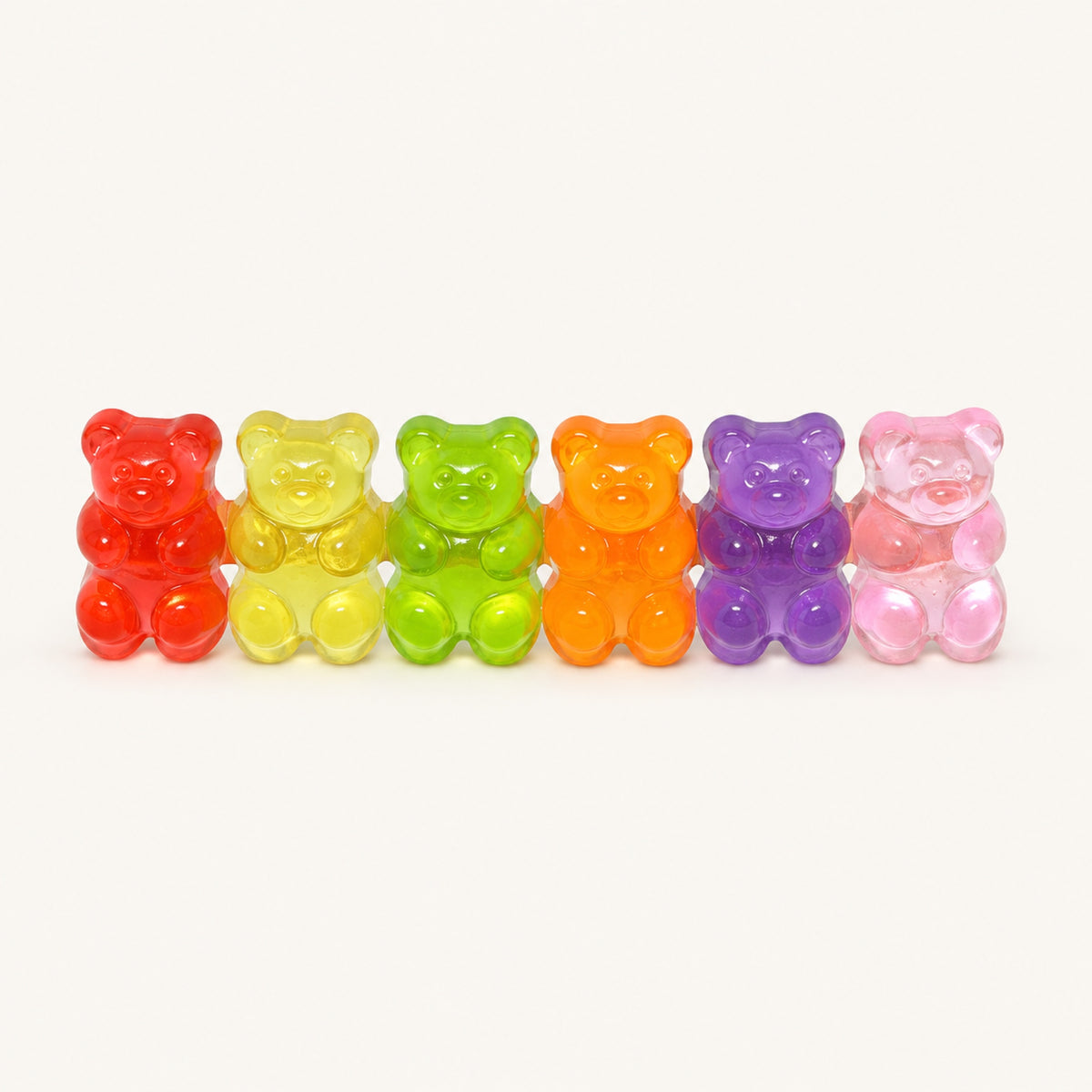 Jelly Bear Mini Clip Set — Orange — BP-003-OR