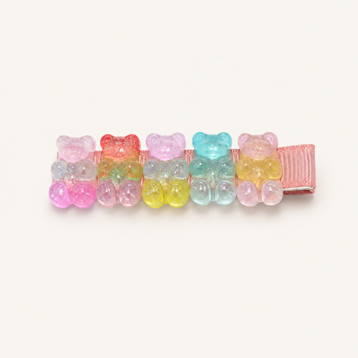 Rainbow Jelly Bear Mini Clip Set — Purple — BP-005-PP