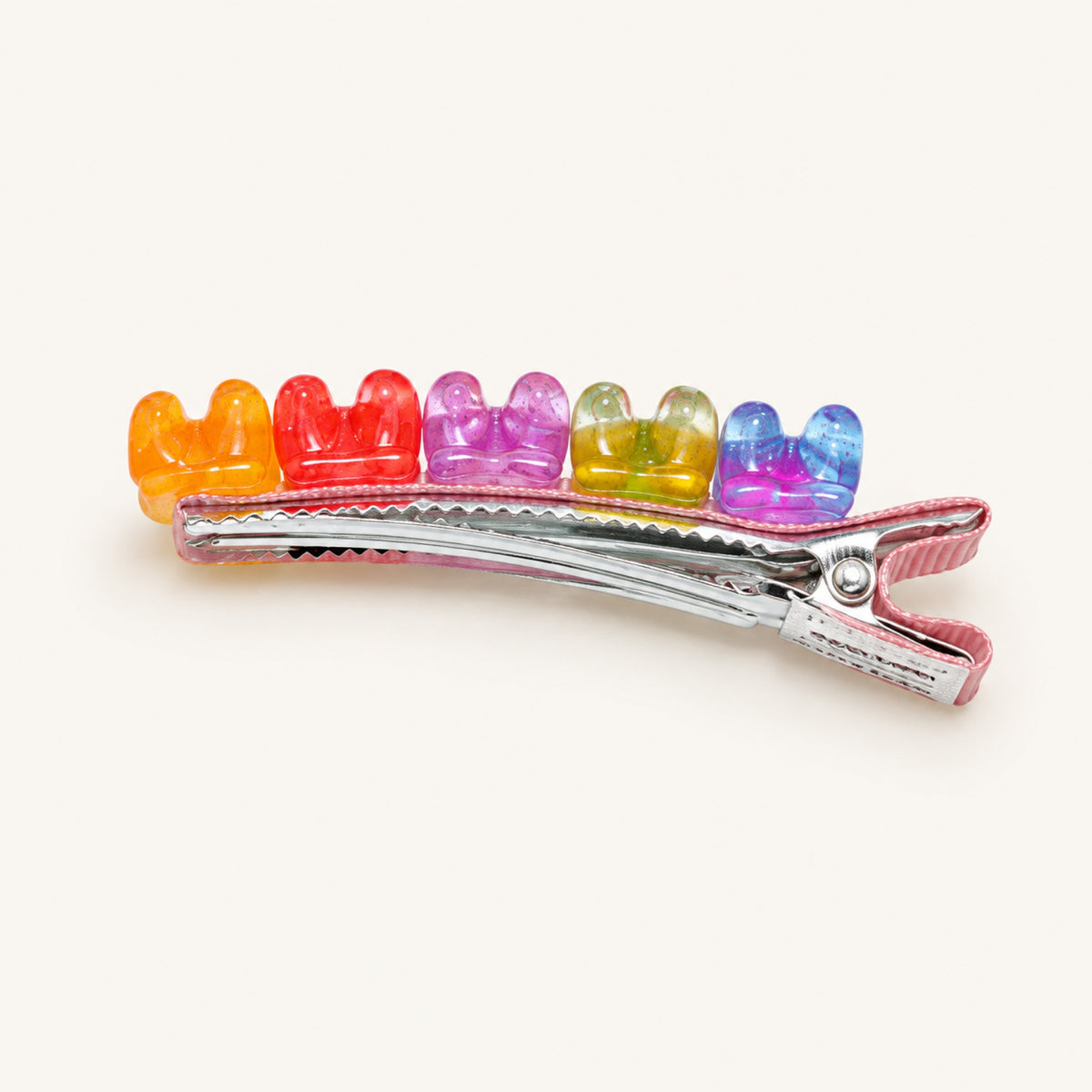 Rainbow Jelly Bear Mini Clip Set — Yellow — BP-005-YL