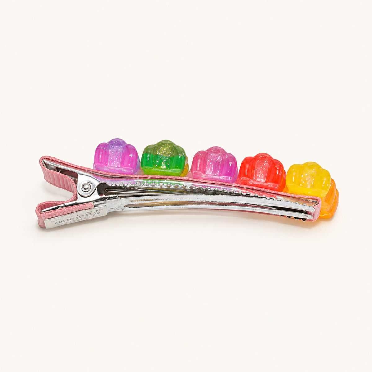 Rainbow Jelly Bear Mini Clip Set — Yellow — BP-005-YL