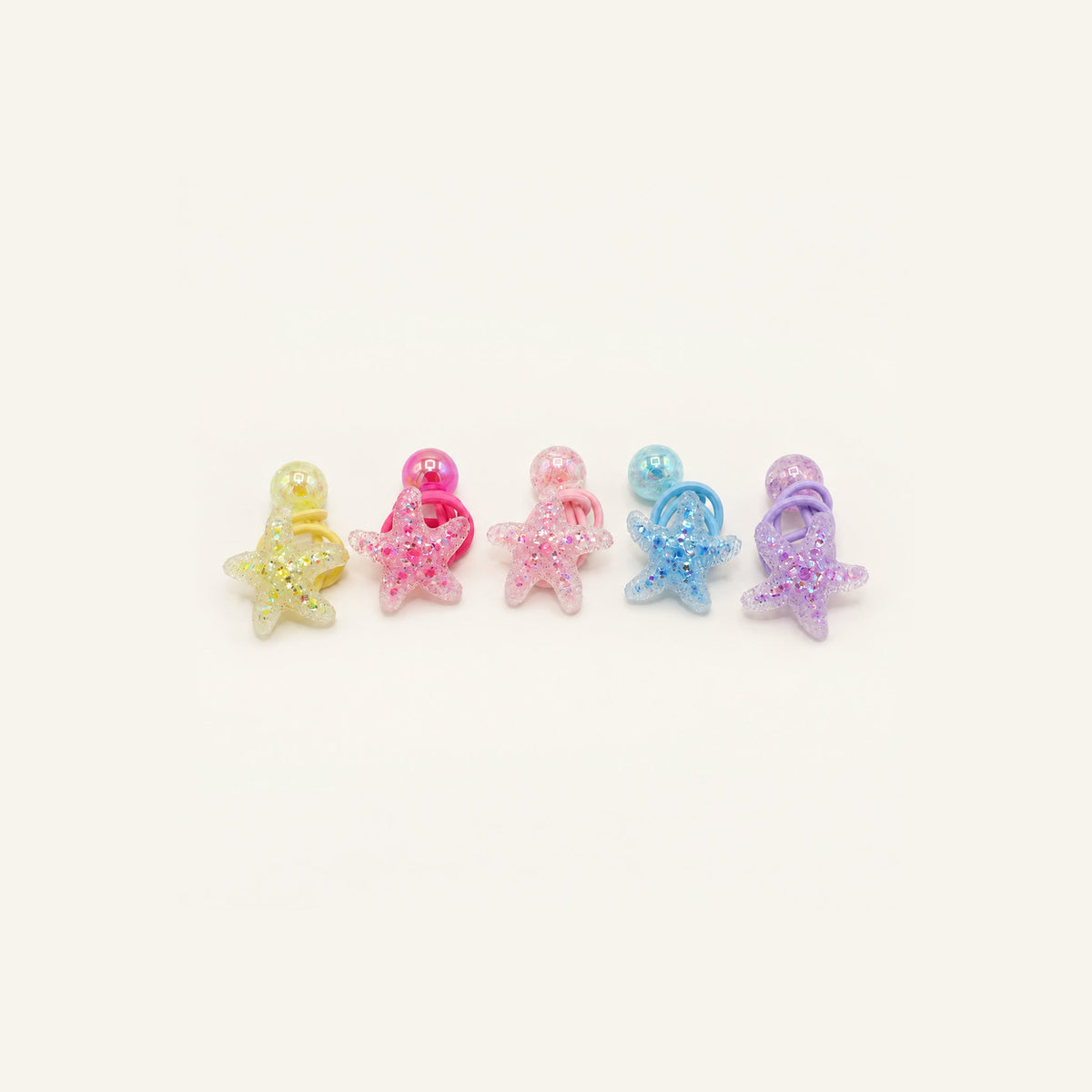Starlight Glitter Hair Tie Pair — BP-007-MULTI