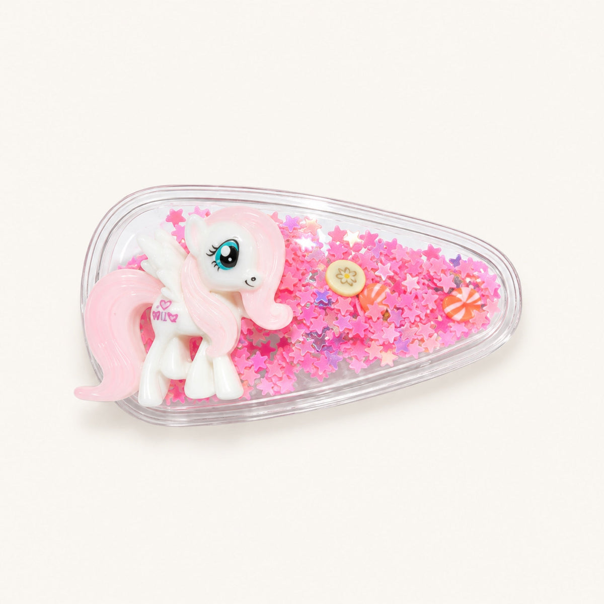 Storybook Character Snap Clip Set — Pink White — BP-012-PKWH