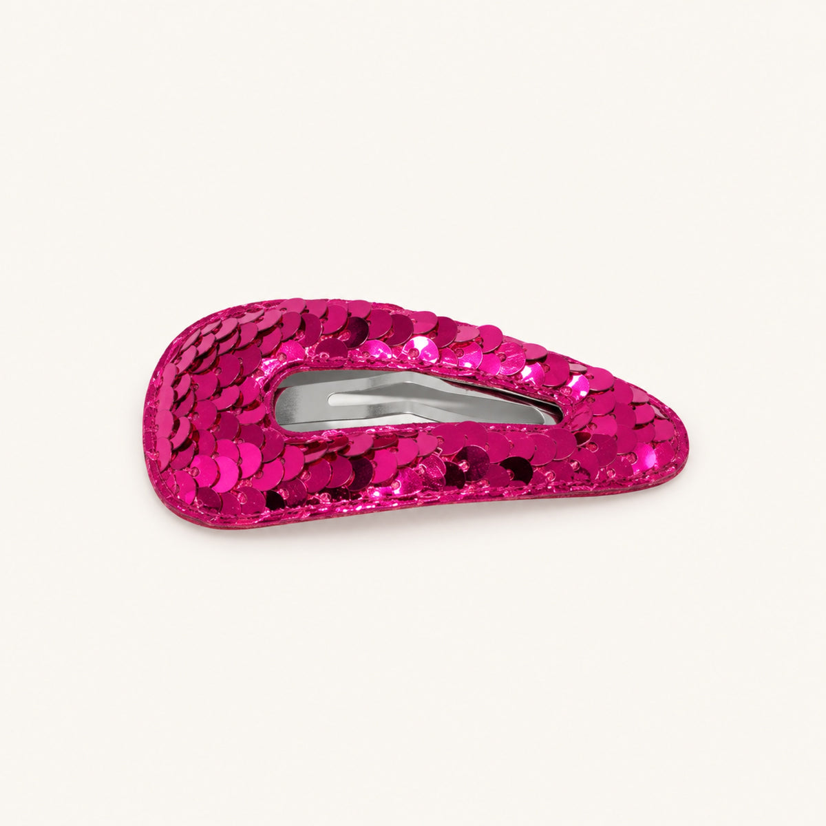 Mermaid Sequin Snap Clip Set — Hot Pink — BP-013-HP