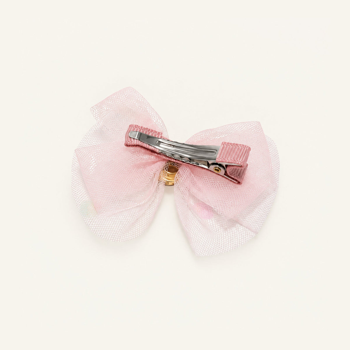 Rosie Mini Organza Bow Clip Pair — IP-009-PK