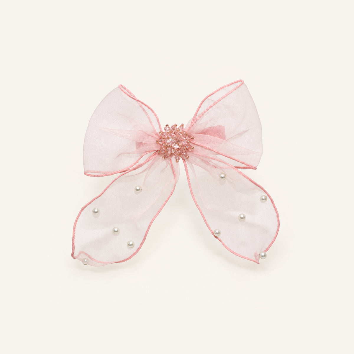 Ballet Ribbon Pearl Long-Tail Bow — IP-027-PK