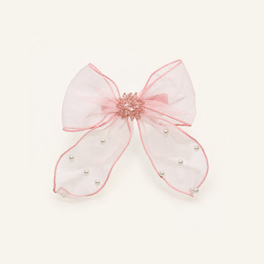 Ballet Ribbon Pearl Long-Tail Bow — IP-027-PK