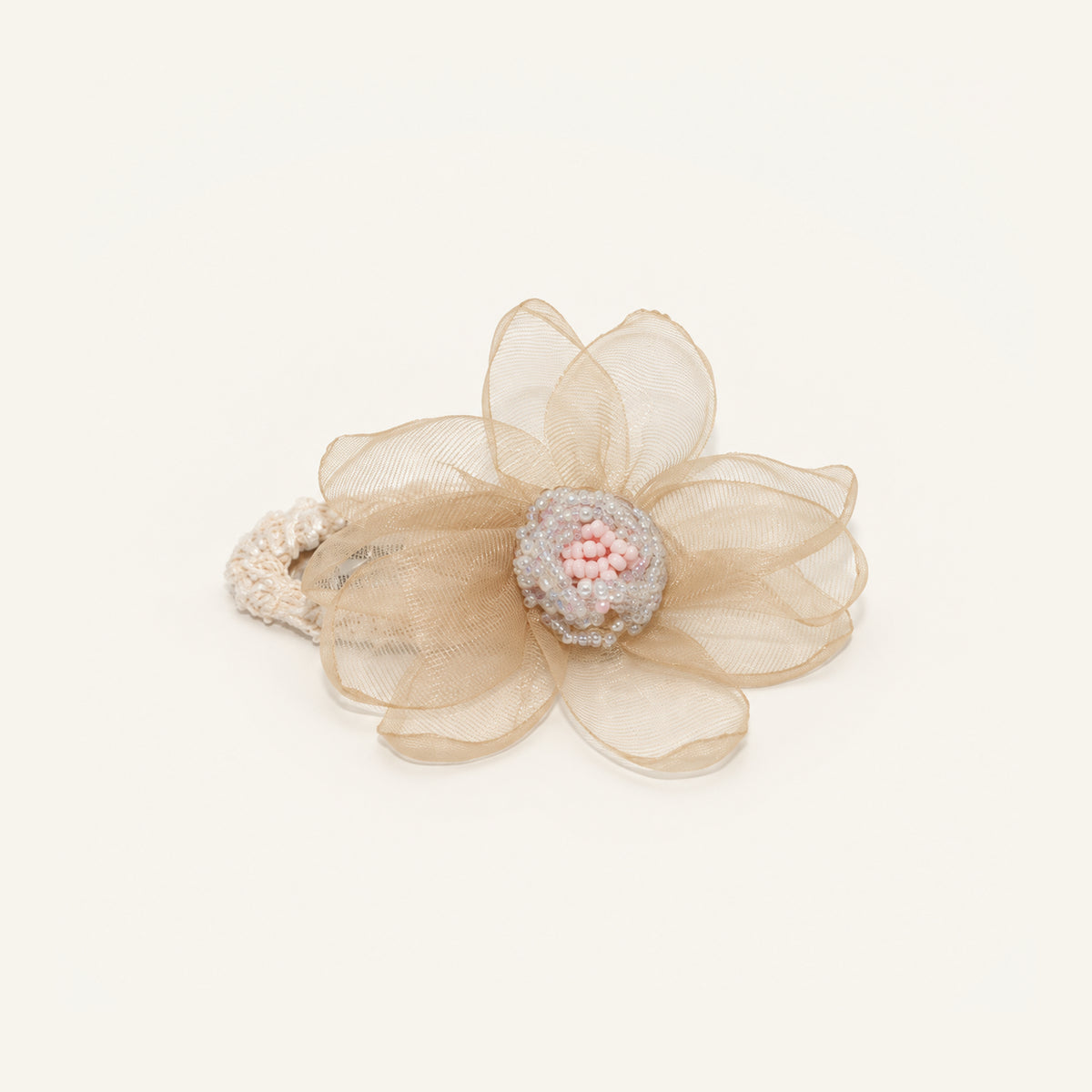 Champagne Bloom Flower Clip Pair — IP-058-CH