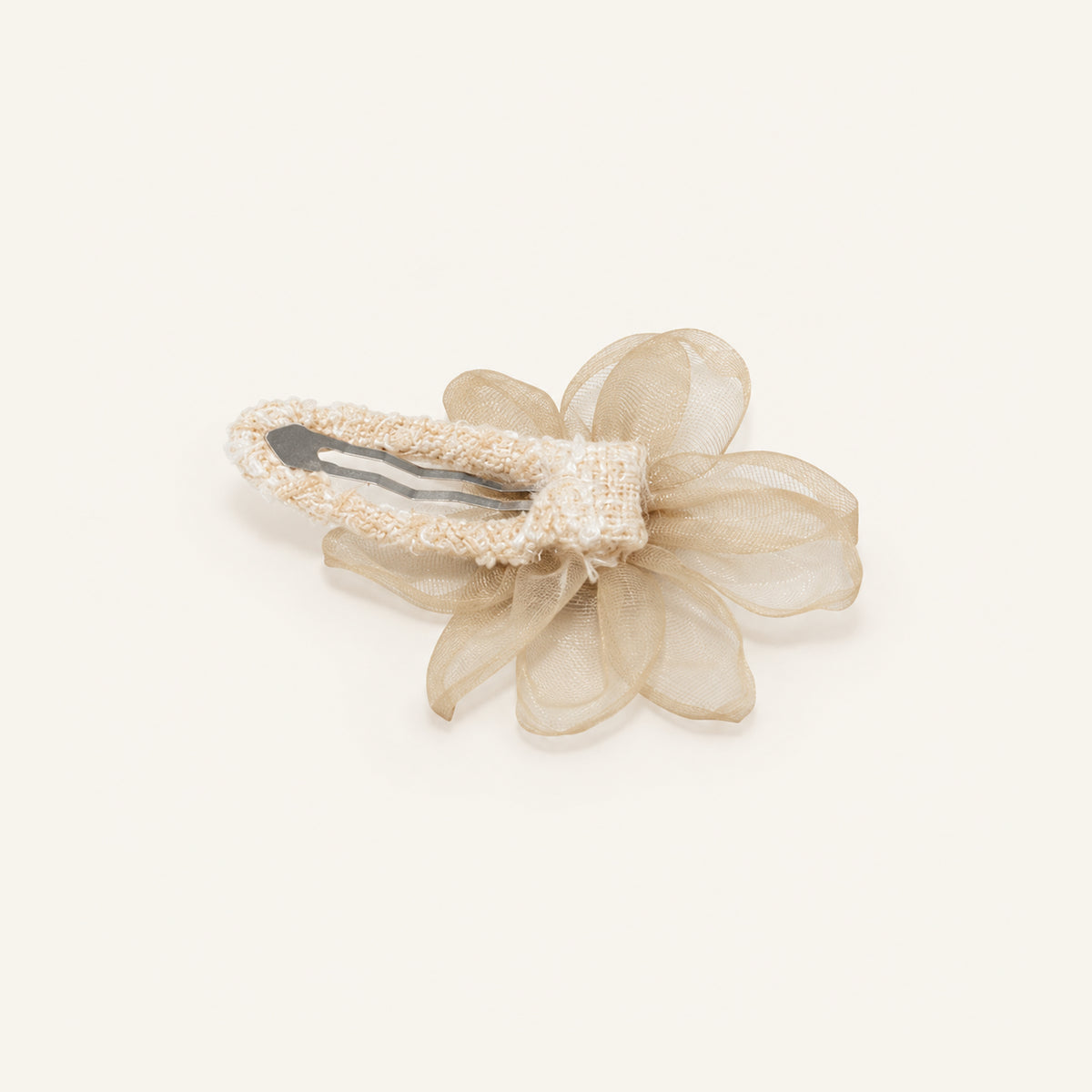 Champagne Bloom Flower Clip Pair — IP-058-CH
