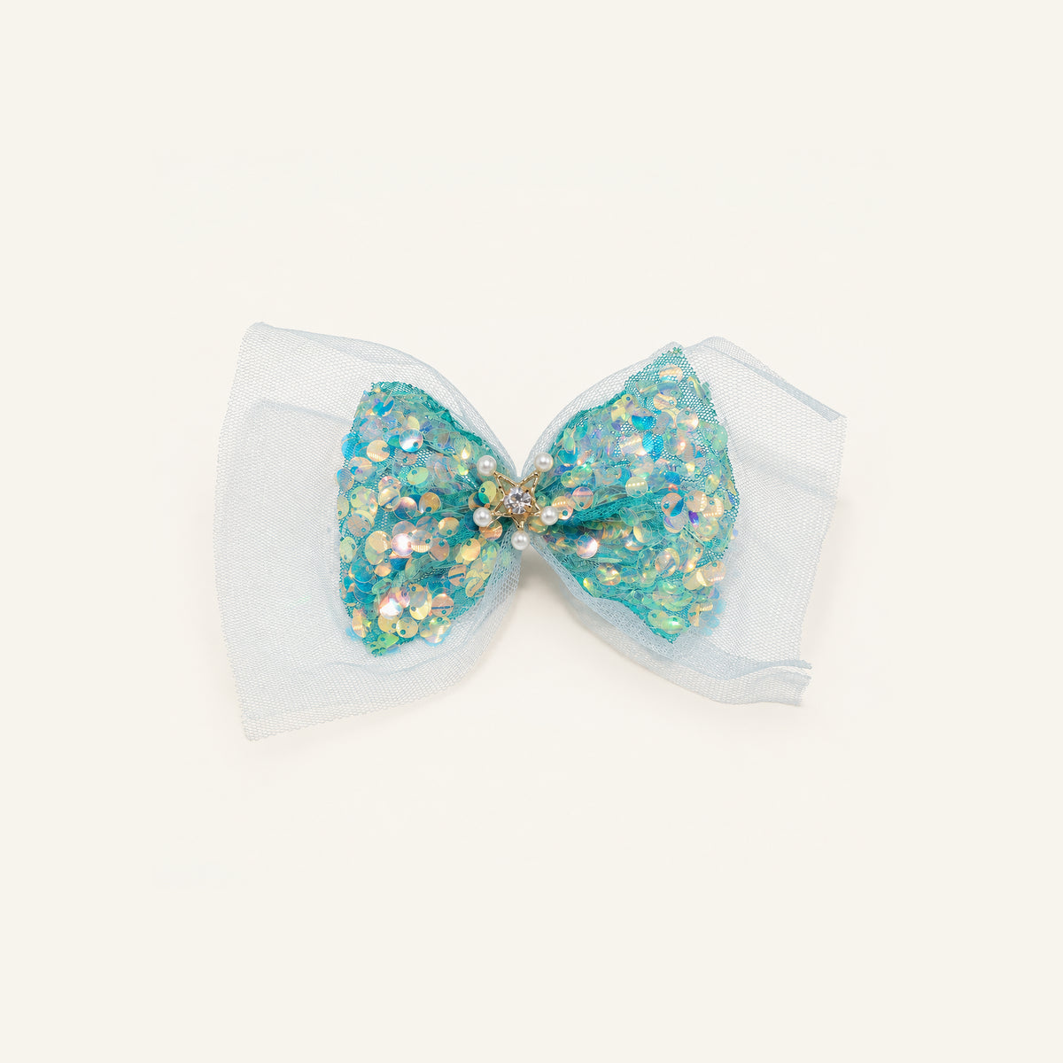 Emerald Party Sequin Bow — IP-076-GN