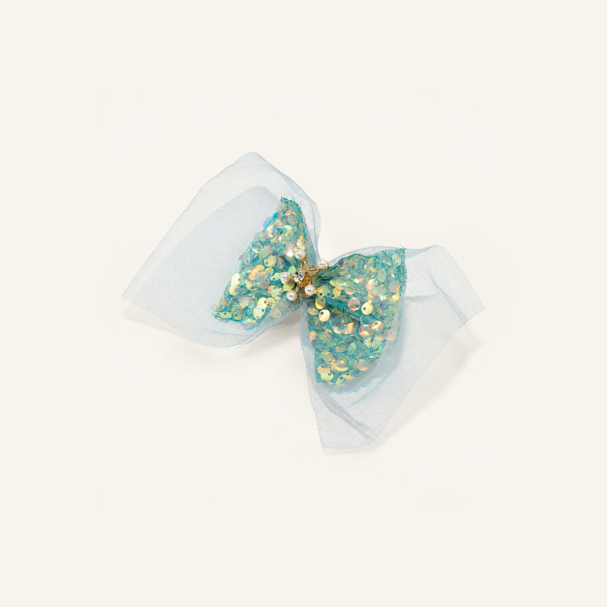 Emerald Party Sequin Bow — IP-076-GN
