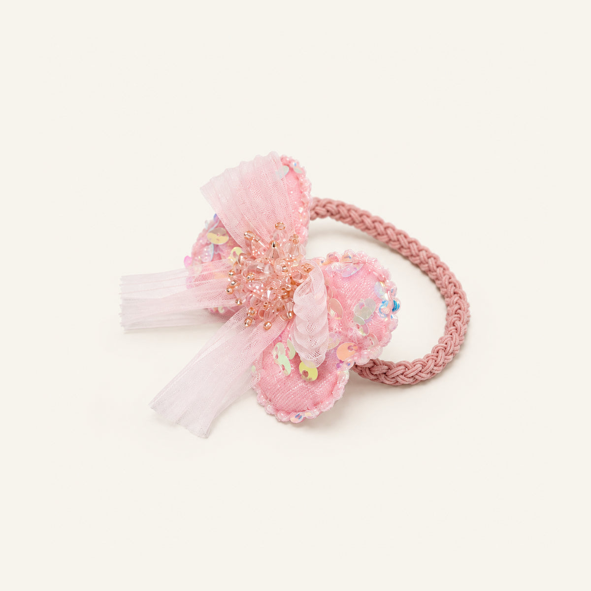 Pink Stardust Tulle Bow — IP-080-PK