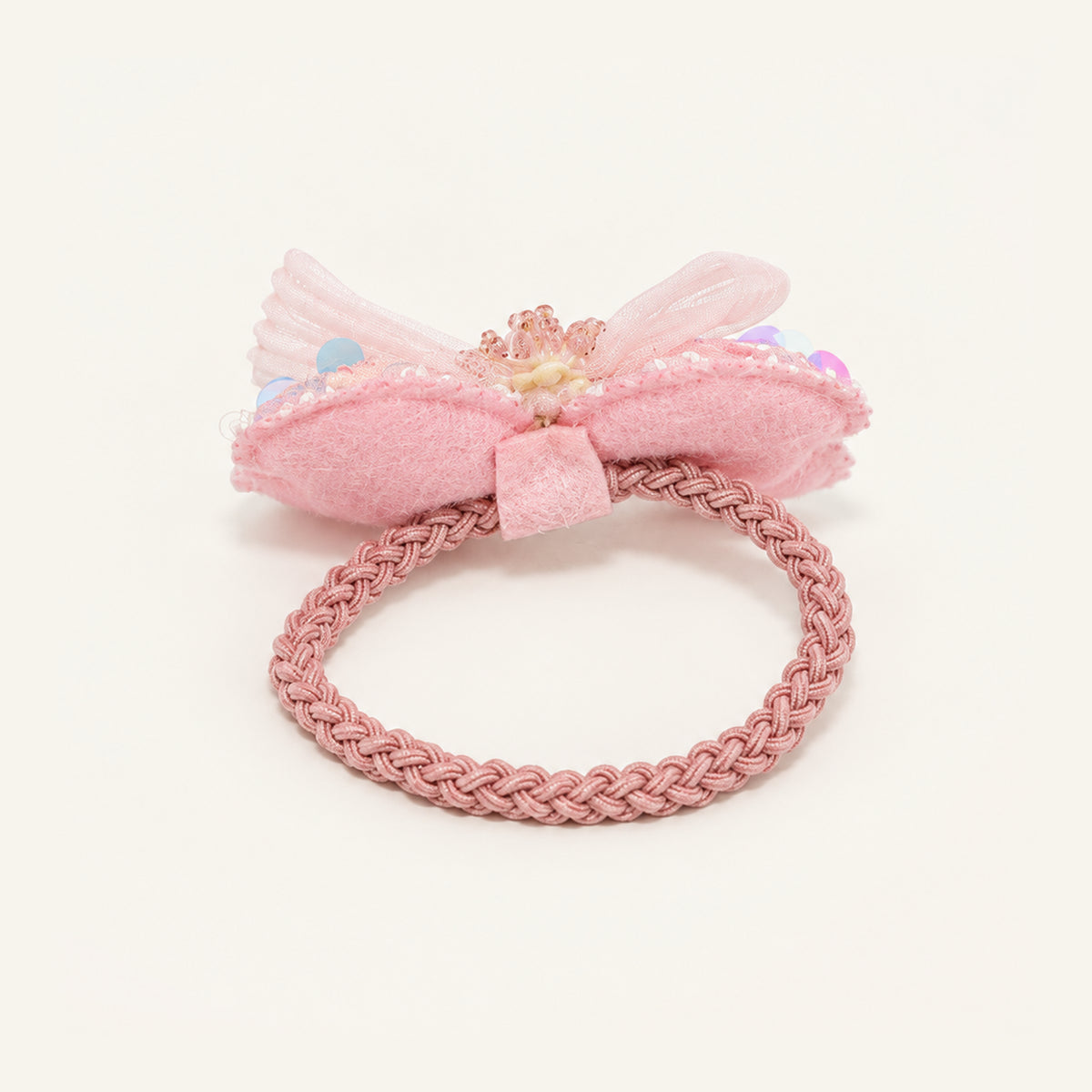 Pink Stardust Tulle Bow — IP-080-PK