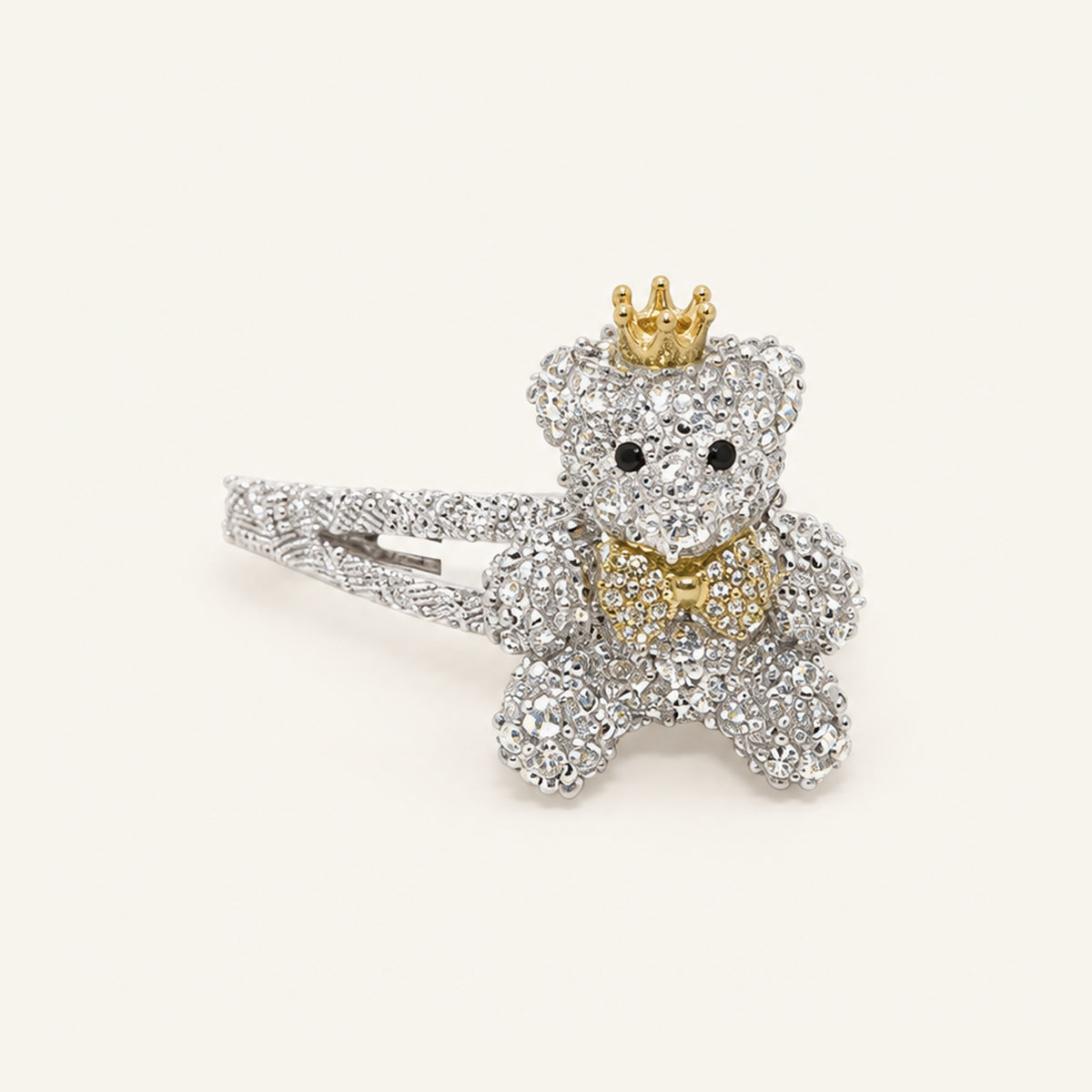 Teddy Sparkle Crystal Clip Pair — IP-144-CR
