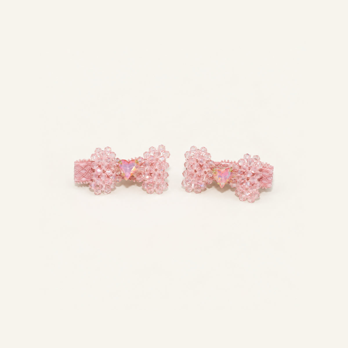 Sugar Bow Crystal Clip Pair — IP2-05-PK
