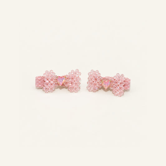 Sugar Bow Crystal Clip Pair — IP2-05-PK
