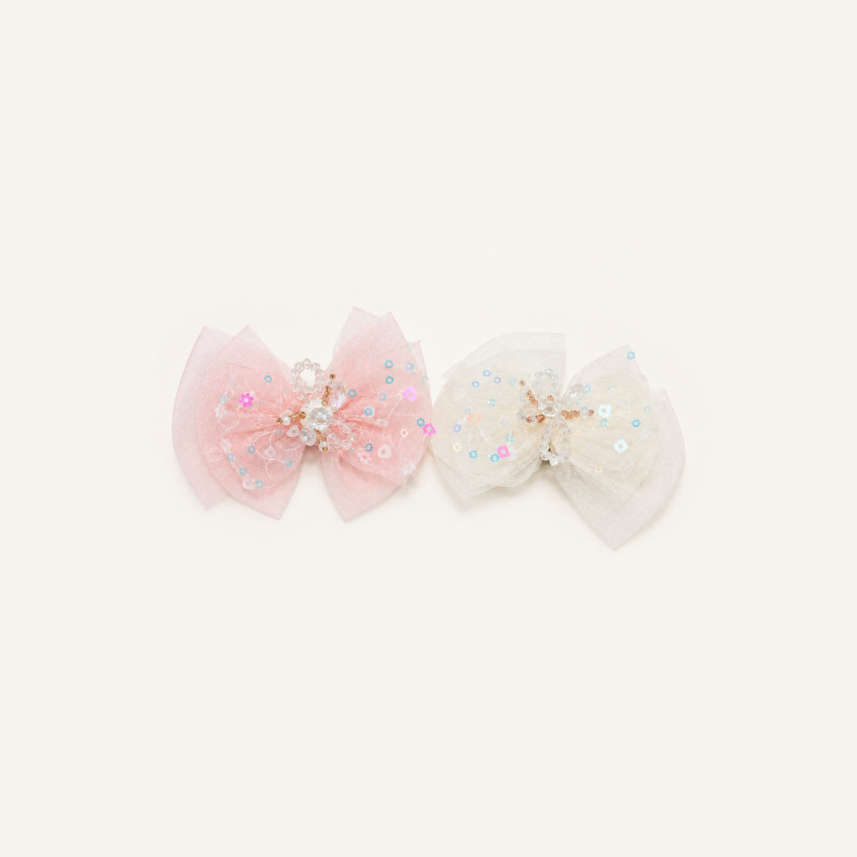 Stardust Sequin Tulle Bow — IP2-10-MULTI