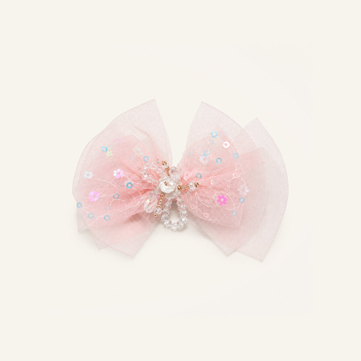 Stardust Sequin Tulle Bow — IP2-10-PK