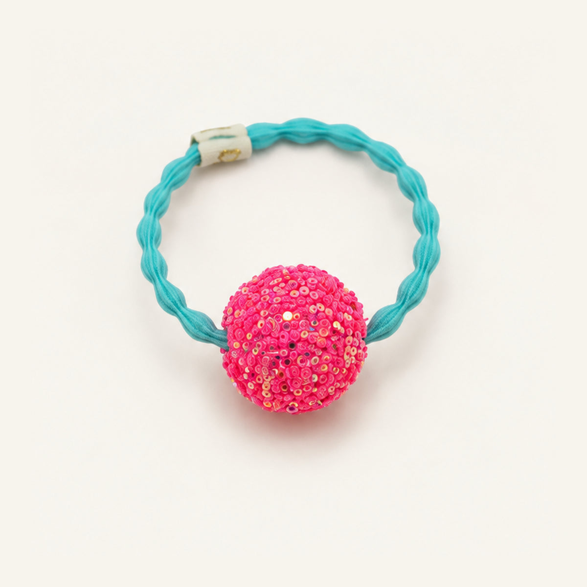 Gumball Glow Glitter Bead Hair Tie — PP-001-HP