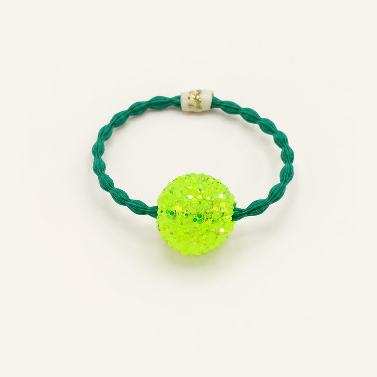 Gumball Glow Glitter Bead Hair Tie — PP-001-LM