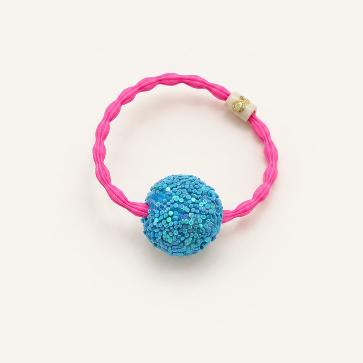Gumball Glow Glitter Bead Hair Tie — PP-001-RB