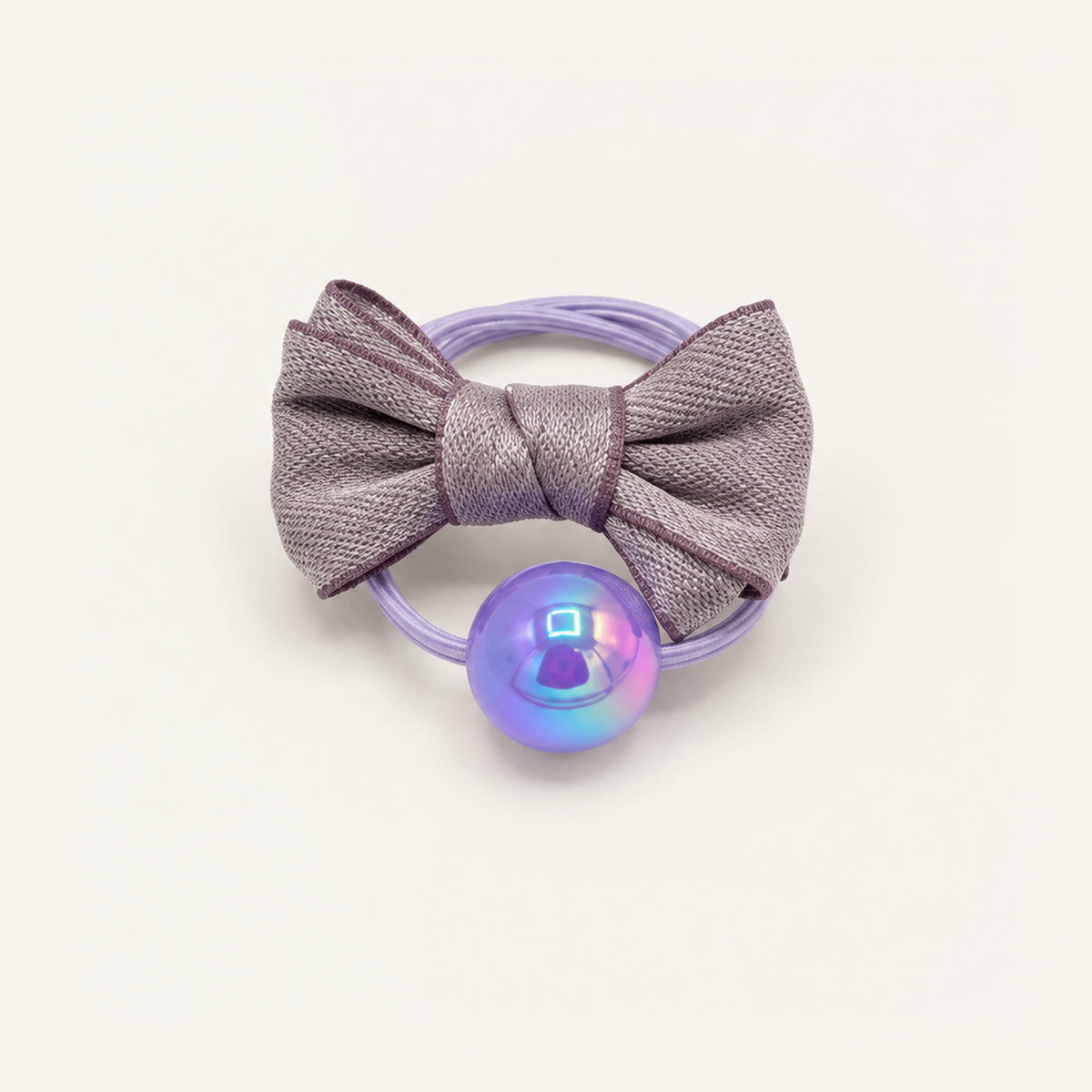 Pearl Parade Satin Bow Hair Tie — PP-004-PP