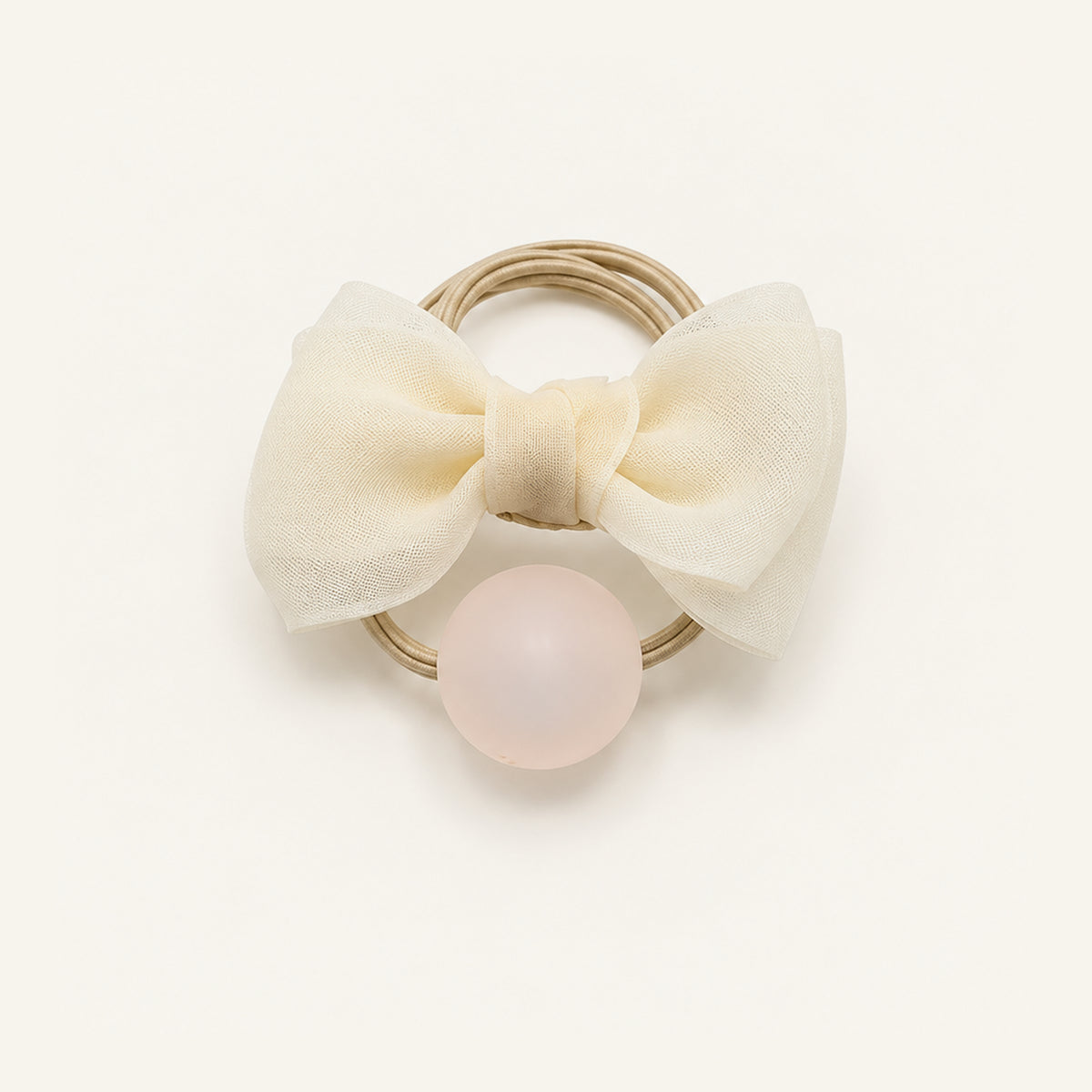 Candy Pop Bow Hair Tie — PP-005-WH
