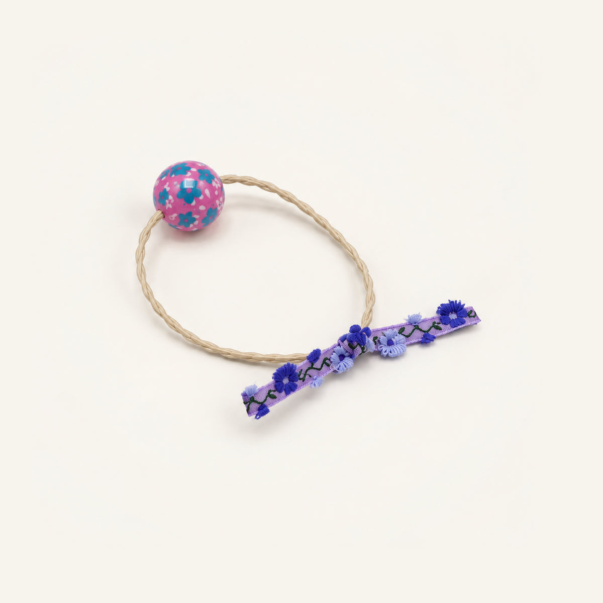 Confetti Garden Floral Hair Tie — PP-007-BLF