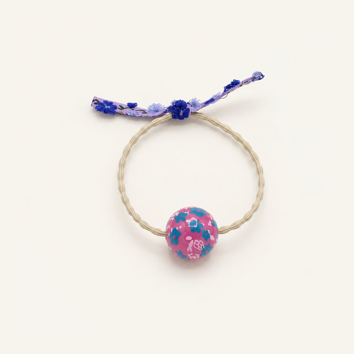 Confetti Garden Floral Hair Tie — PP-007-BLF