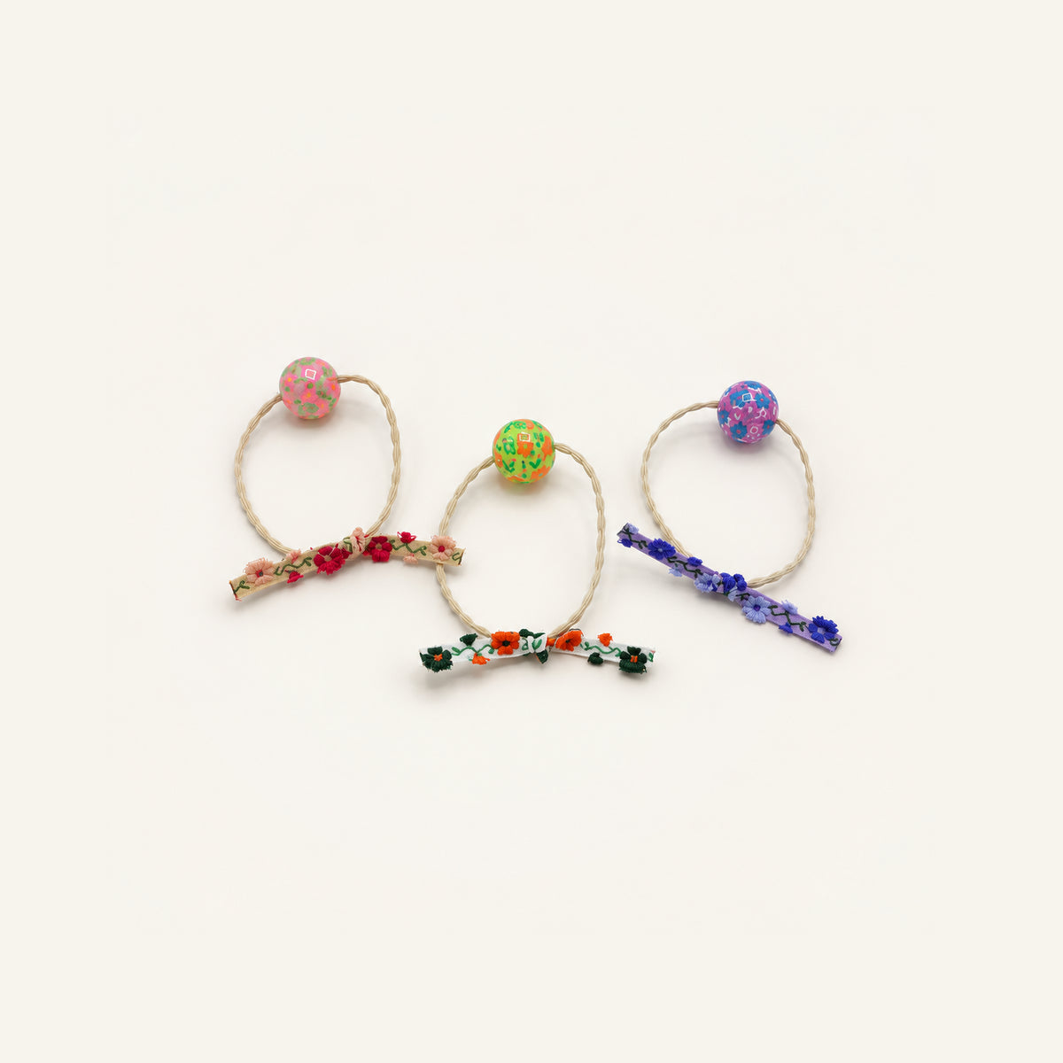 Confetti Garden Floral Hair Tie — PP-007-MULTI