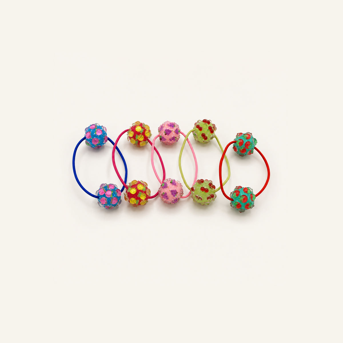Double Bubble Printed Hair Tie — PP-008-MULTI