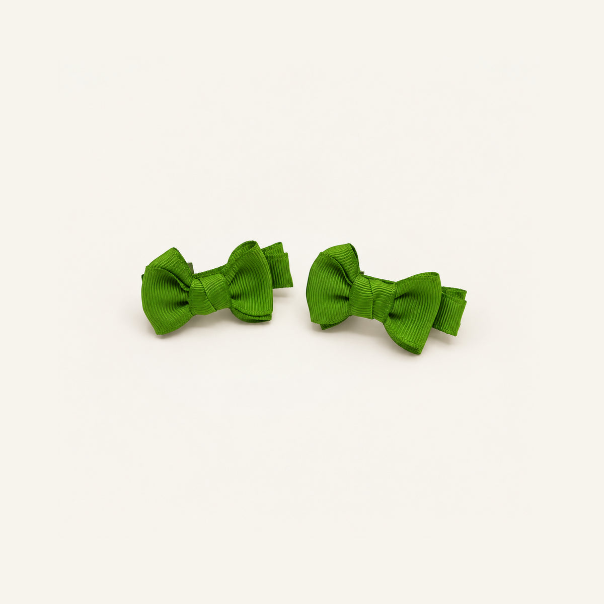 Little Lou Double-Bow Clip Set — PP-011-GN