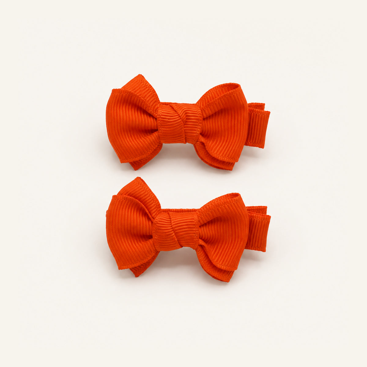 Little Lou Double-Bow Clip Set — PP-011-OR