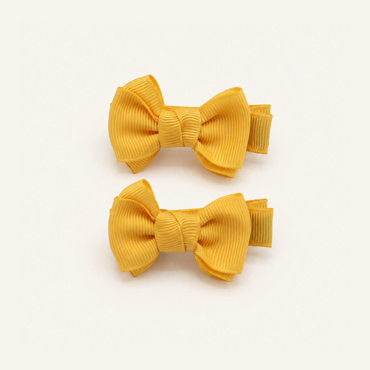 Little Lou Double-Bow Clip Set — PP-011-YL