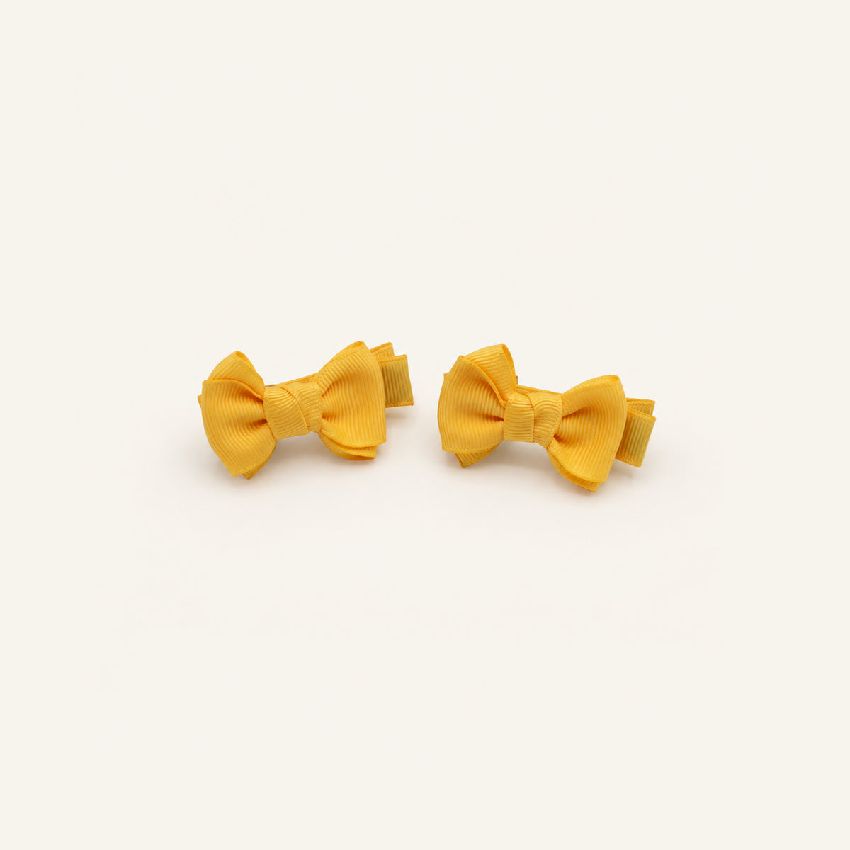 Little Lou Double-Bow Clip Set — PP-011-YL