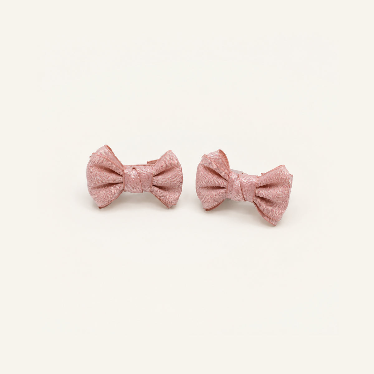 Macaron Mini Double-Bow Clip Set — PP-013-BPK
