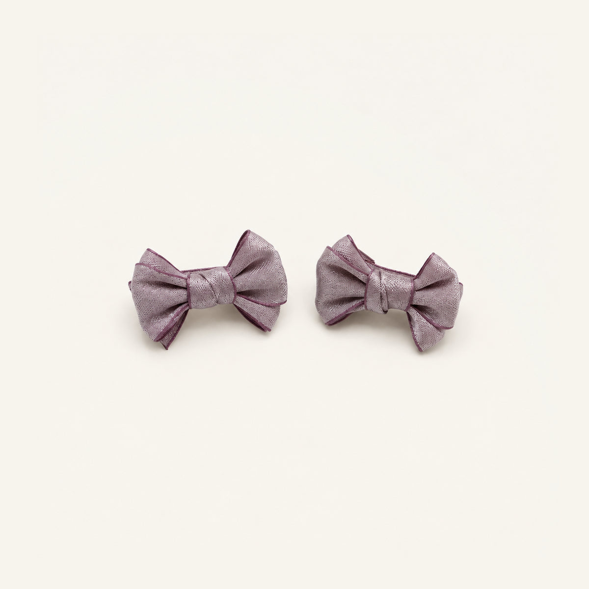 Macaron Mini Double-Bow Clip Set — PP-013-LV