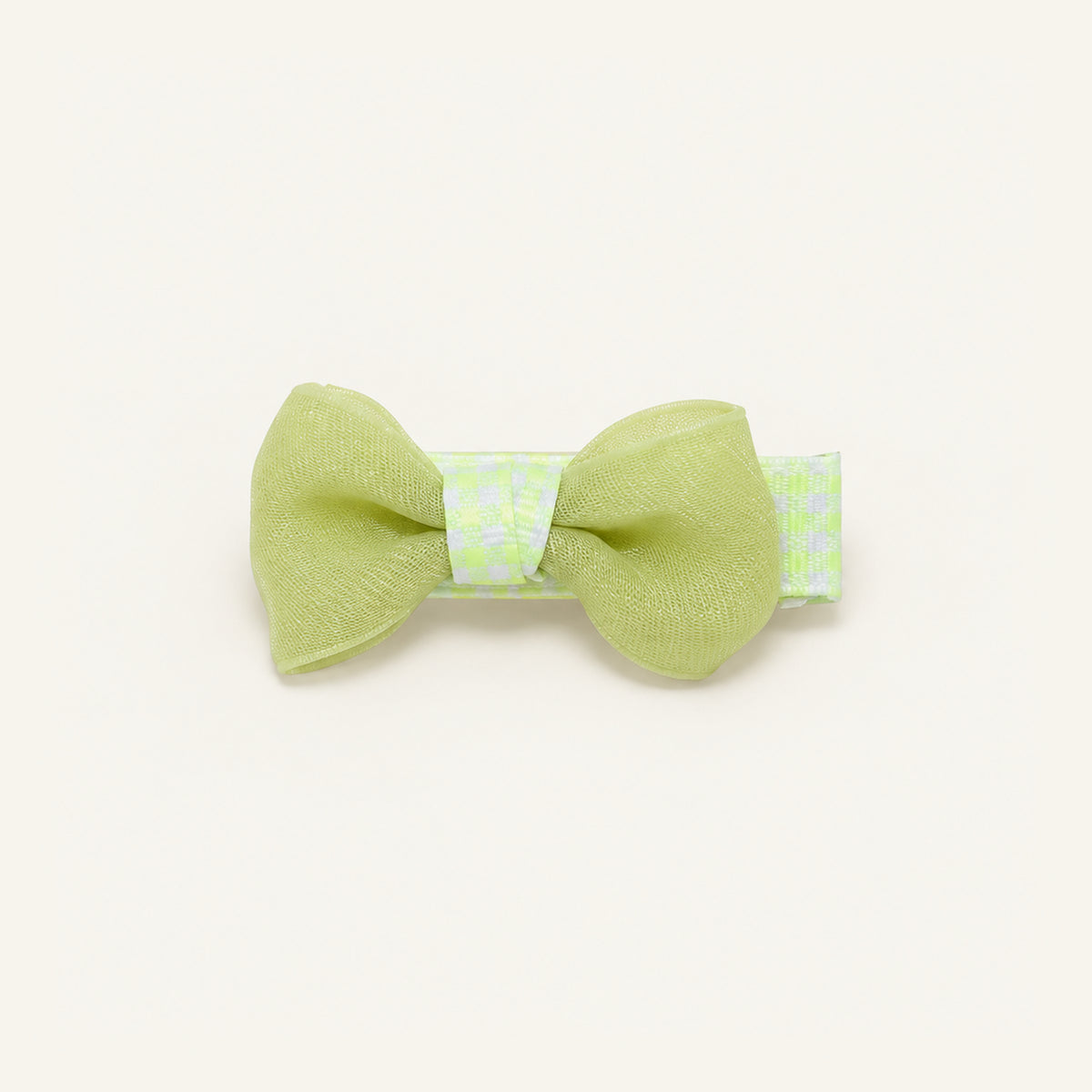 Picnic Pop Gingham Mini Bow Clip Set — PP-014-LM