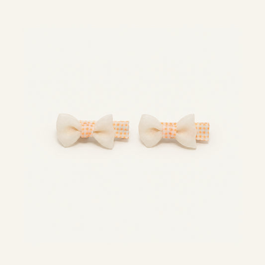 Picnic Pop Gingham Mini Bow Clip Set — PP-014-PC