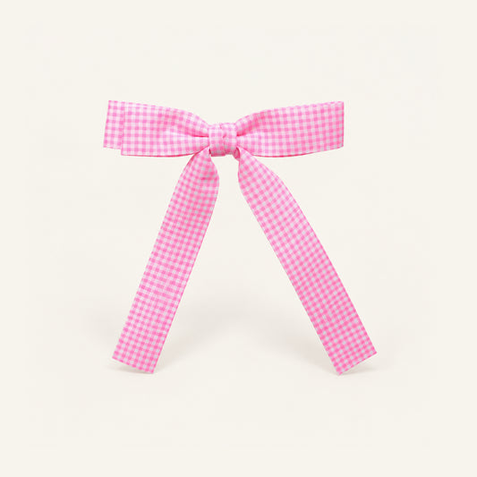 Sunday Picnic Long-Tail Bow Clip — PP-015-PK