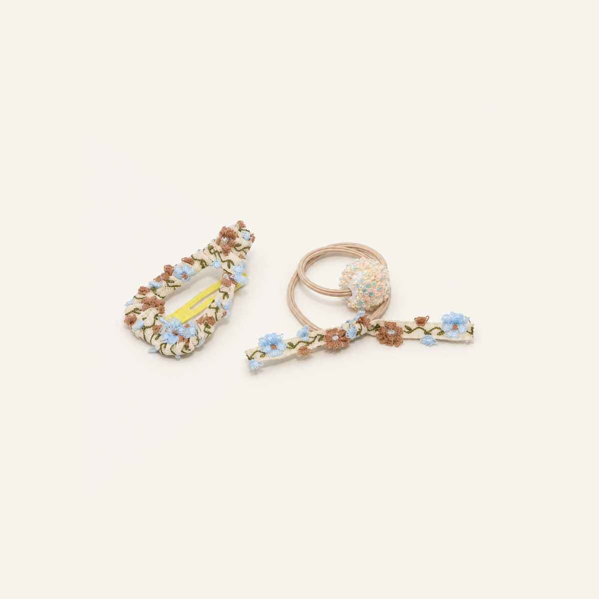 Playdate Floral Hair Set — PP-017-BL