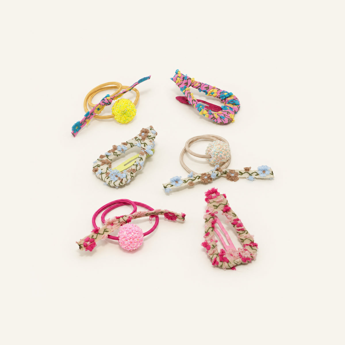 Playdate Floral Hair Set — PP-017-MULTI
