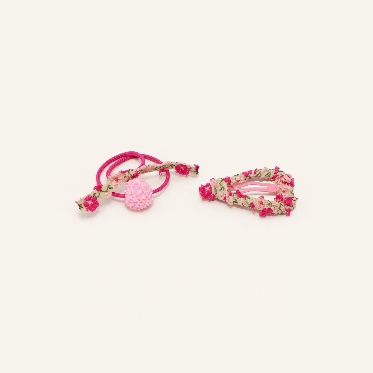Playdate Floral Hair Set — PP-017-PK