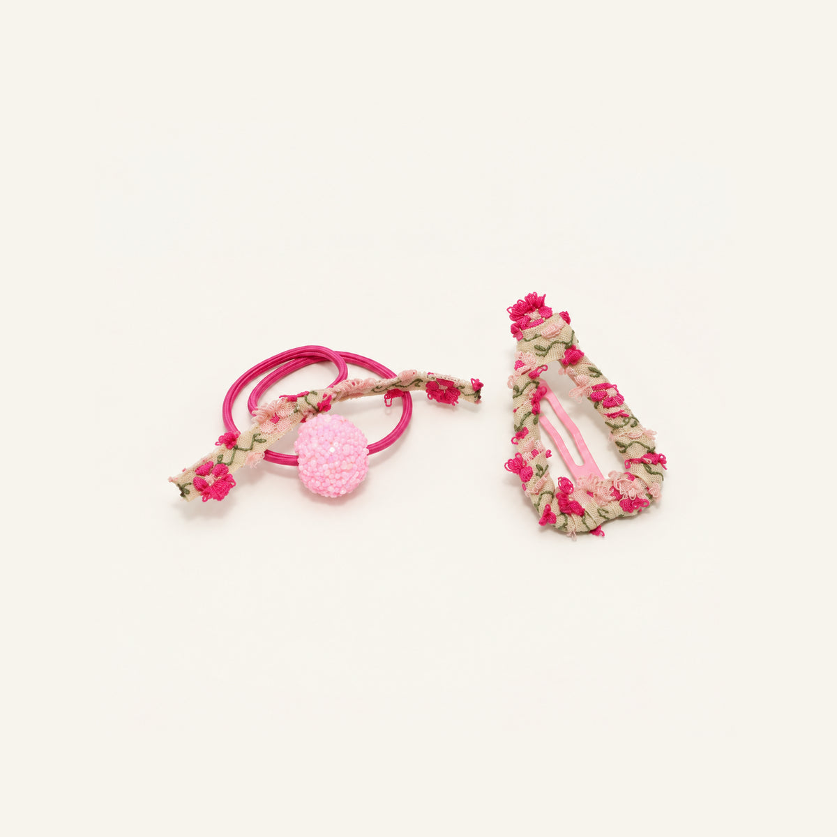 Playdate Floral Hair Set — PP-017-PK