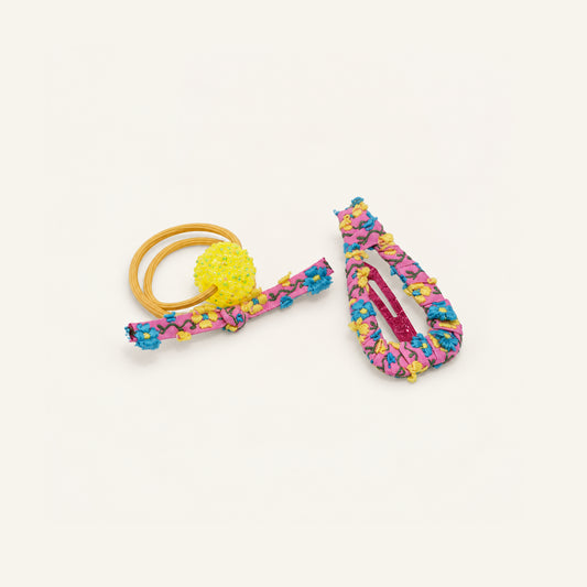 Playdate Floral Hair Set — PP-017-YL