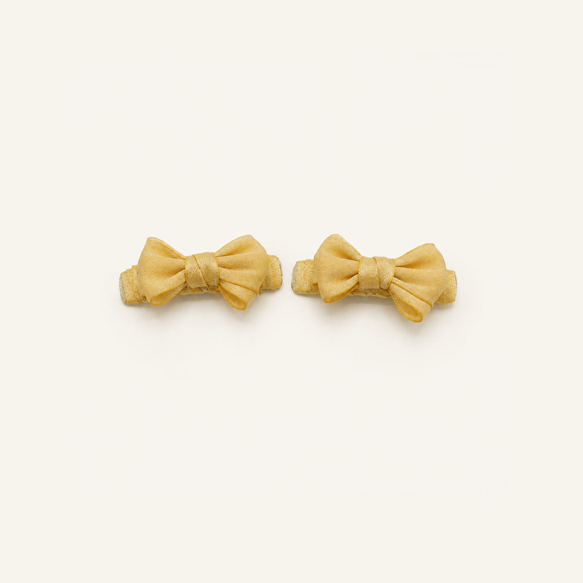 Ruffle Parade Bow Clip Set — PP-020-YL