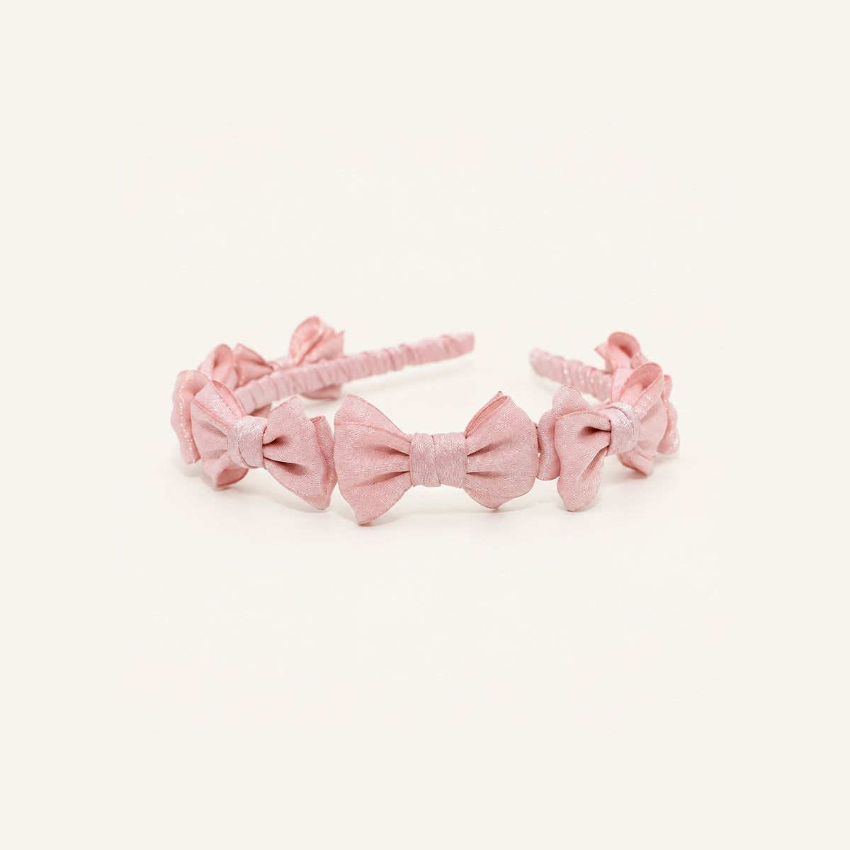 Powder Puff Bow Headband — PP-023-PK